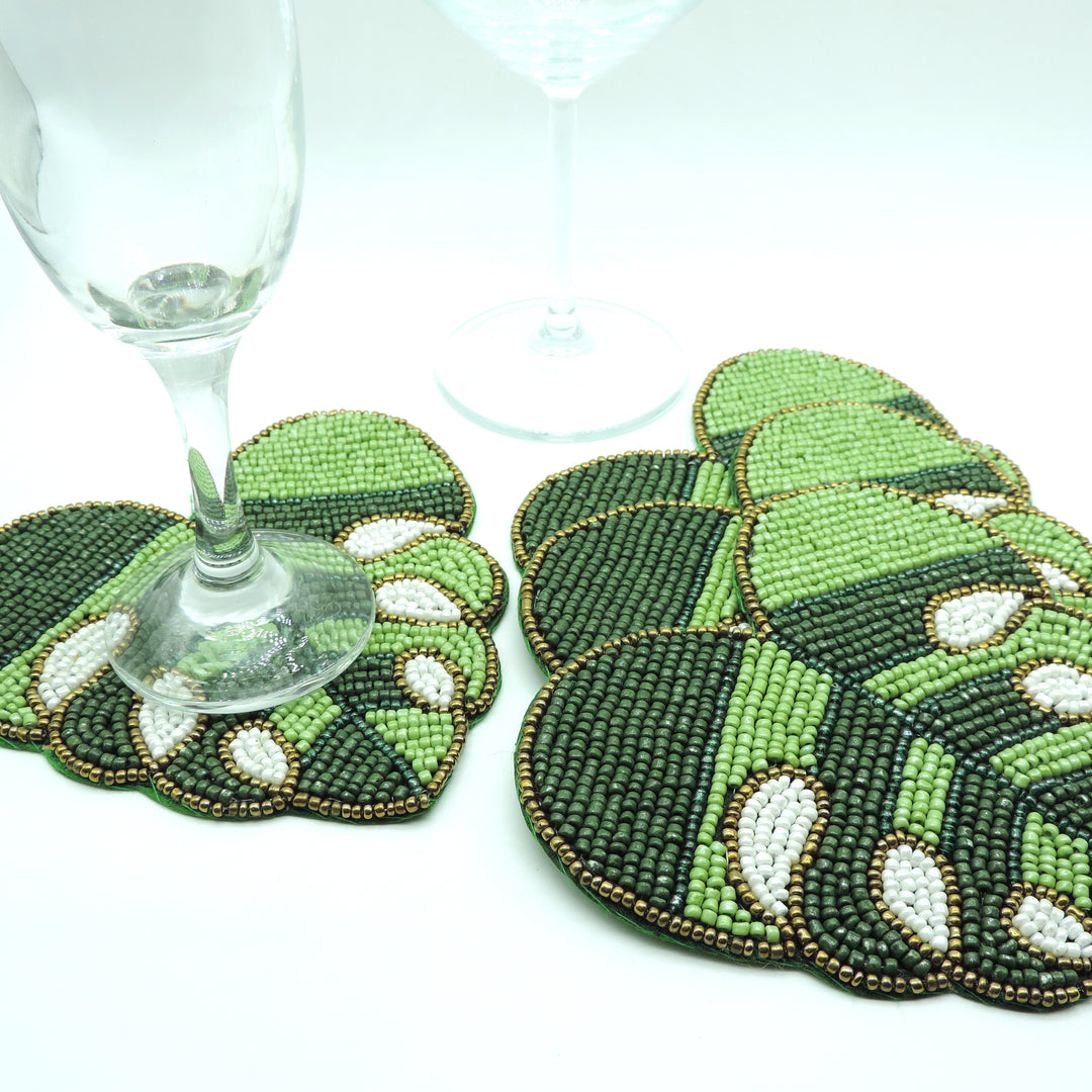 Embroidered Coaster set of 4