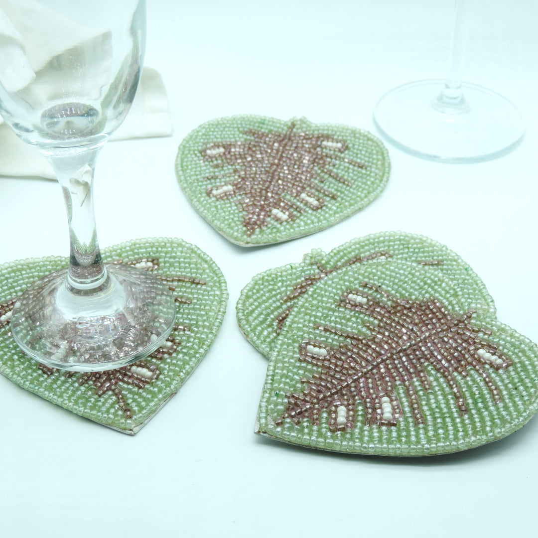 Embroidered Coaster set of 4