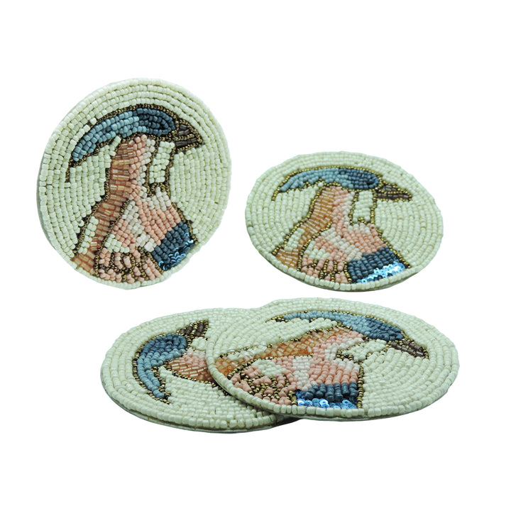 Embroidered Coaster set of 4