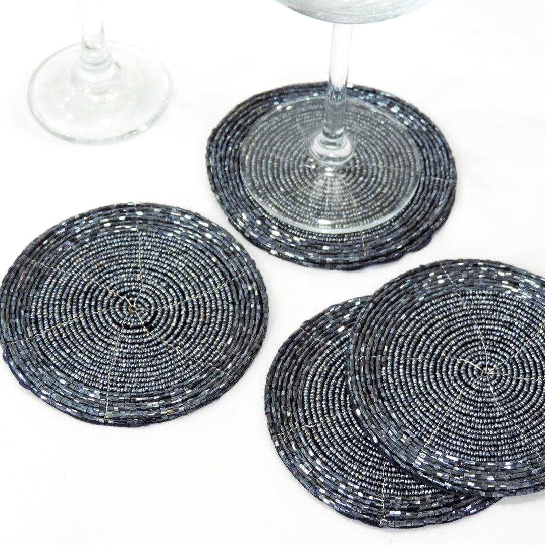 Beaded Coaster set of 4