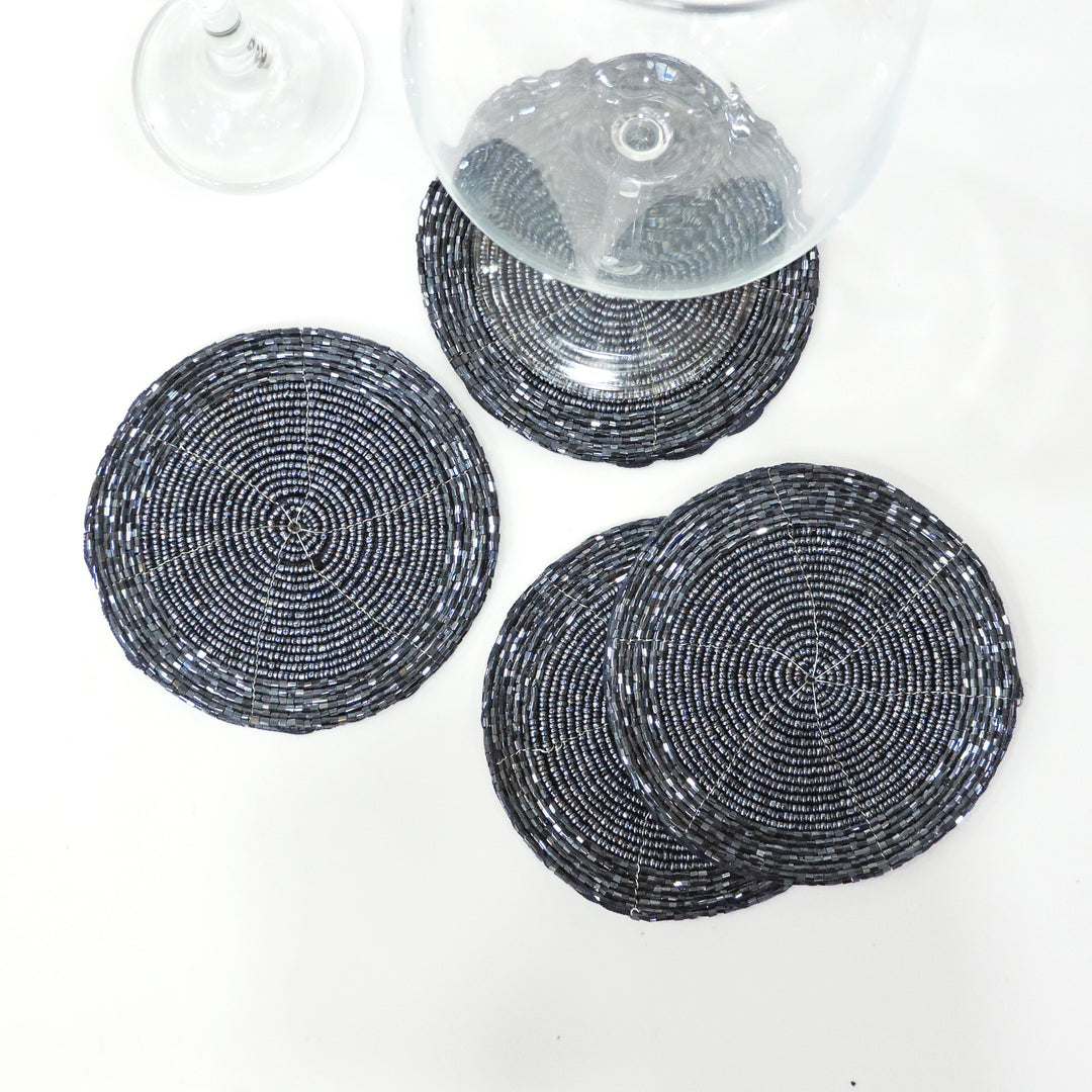 Beaded Coaster set of 4