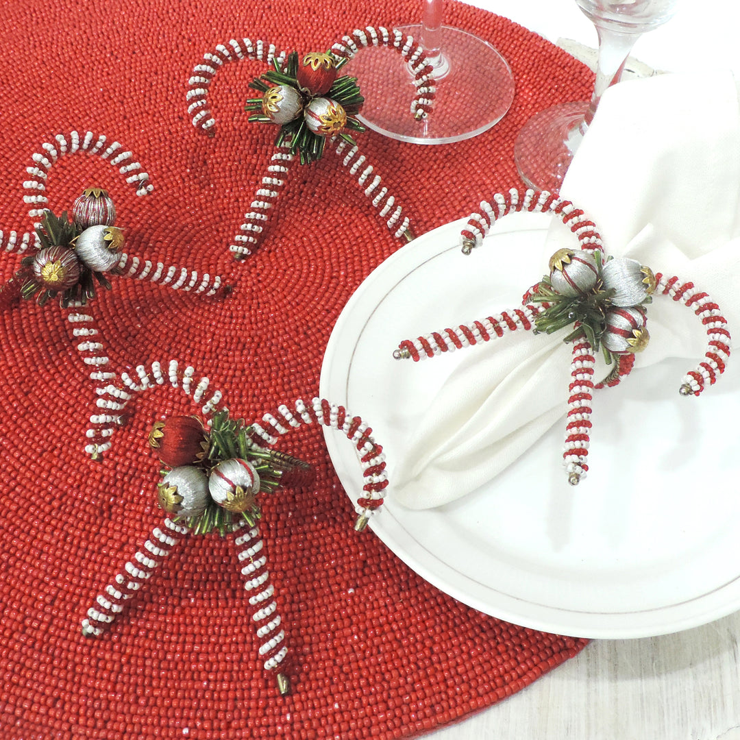 Candy Napkin Rings Set of 4