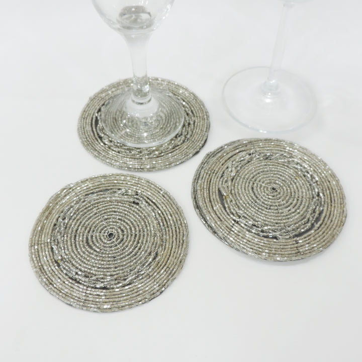 Beaded Coaster set of 4