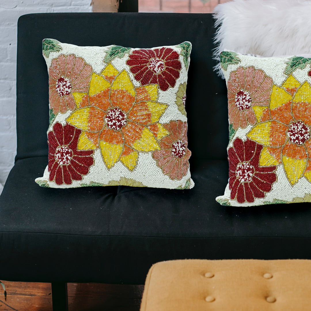 Embroidered Square Cushion Covers for Sofa Home Bedroom