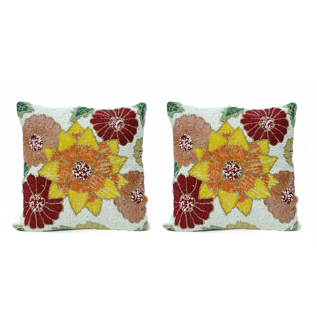 Embroidered Square Cushion Covers for Sofa Home Bedroom