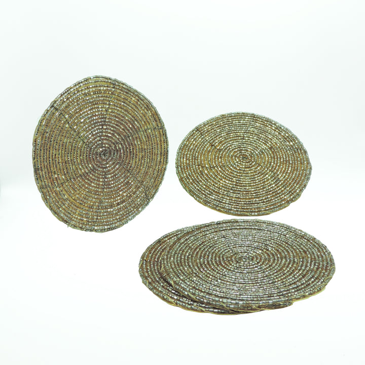 Beaded Coaster set of 4