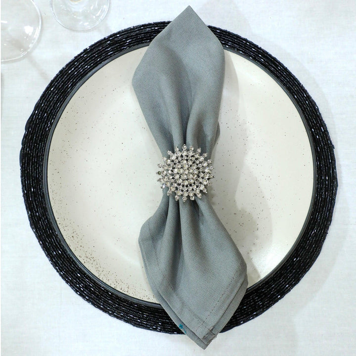 Jeweled Napkin Ring Set of 4