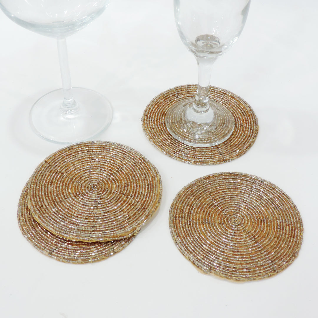 Beaded Coaster set of 4