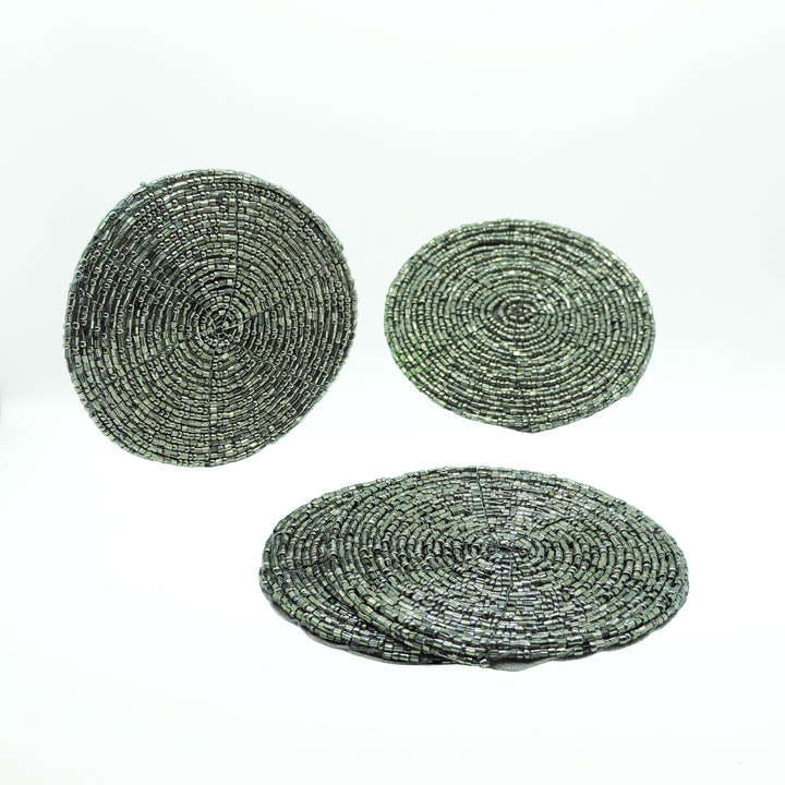 Beaded Coaster set of 4