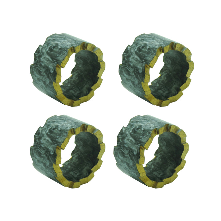 Resin Napkin Ring Set of 4