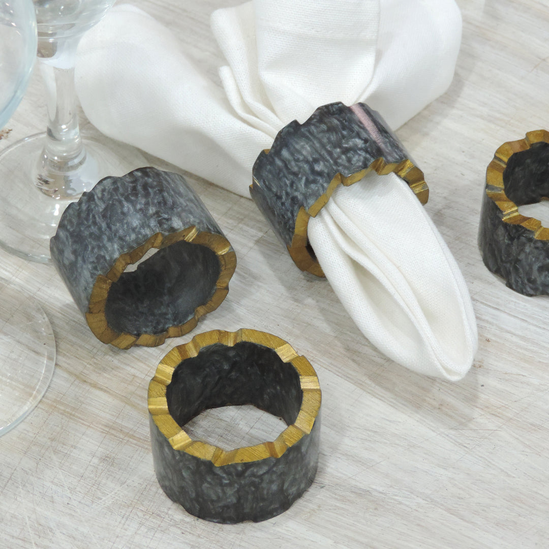 Resin Napkin Ring Set of 4