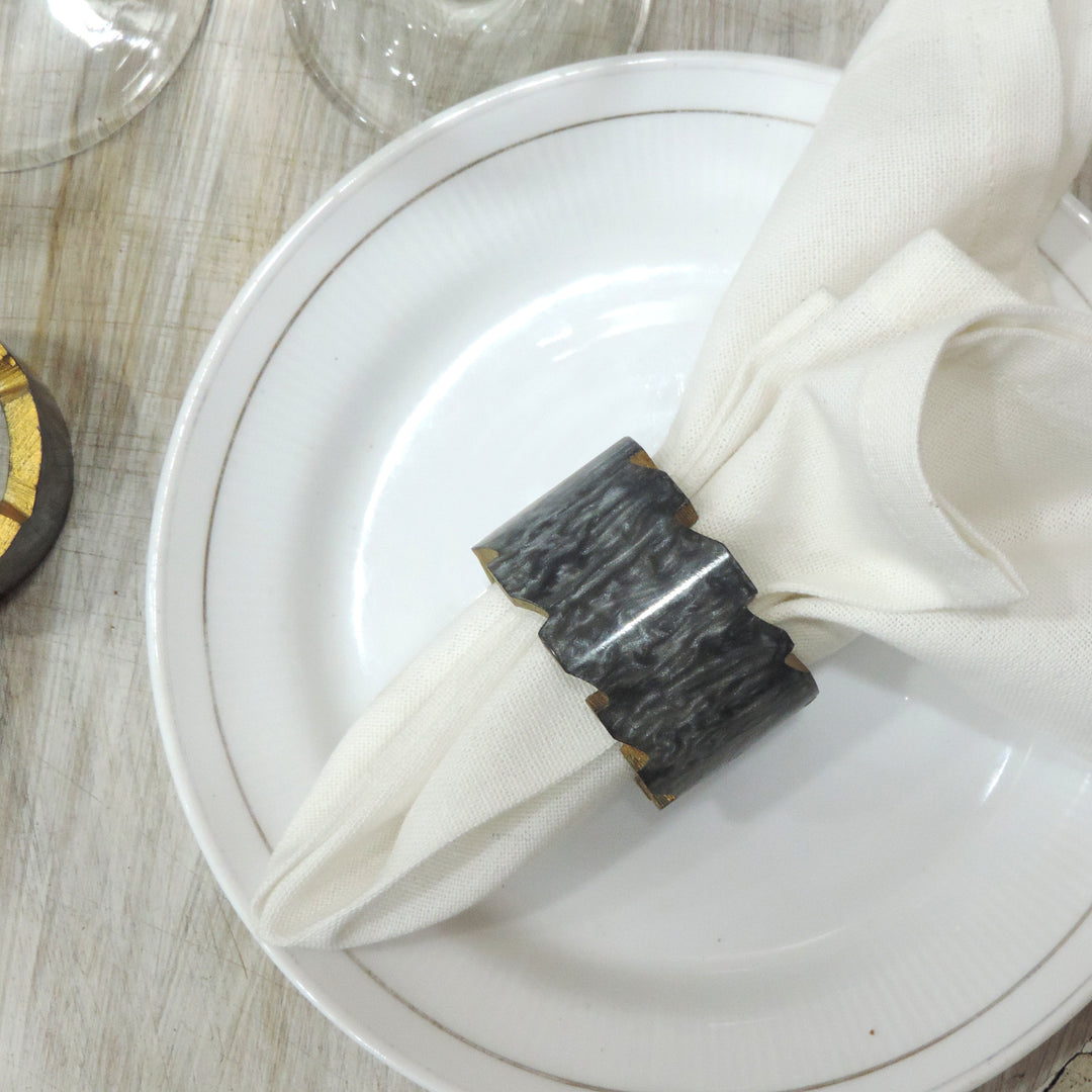 Resin Napkin Ring Set of 4