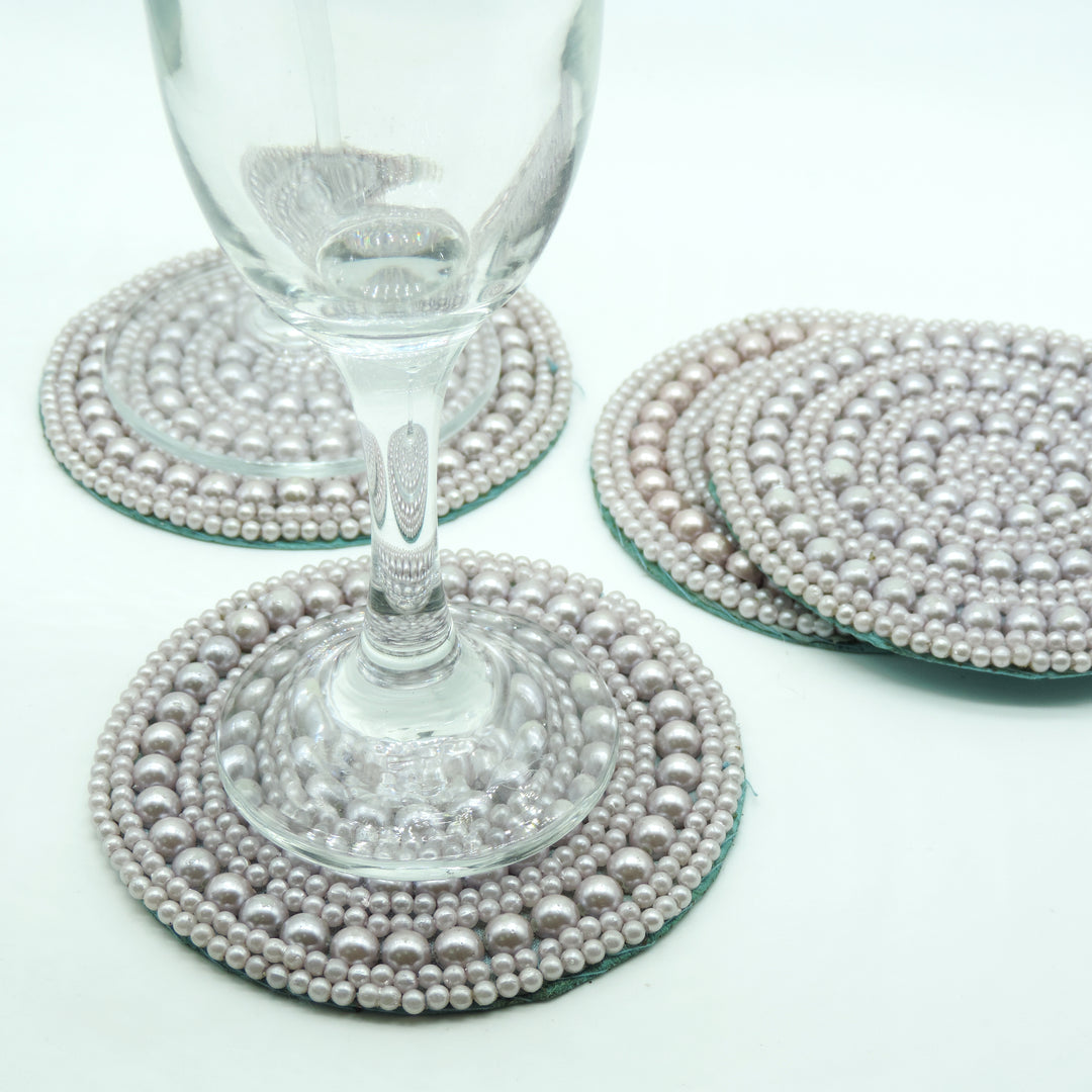 Embroidered Coaster set of 4