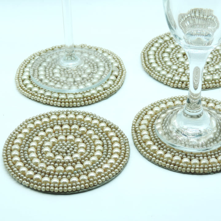 Embroidered Coaster set of 4