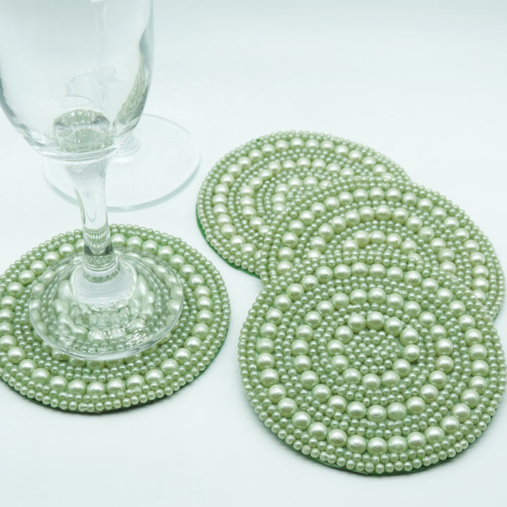 Embroidered Coaster set of 4