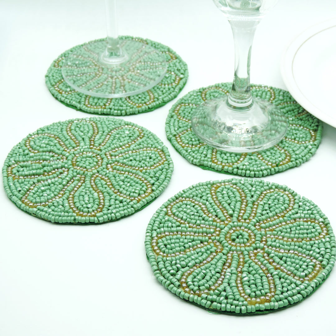 Embroidered Coaster set of 4