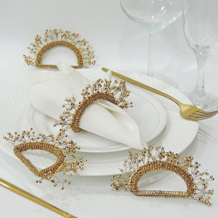 D Shape Napkin Rings Set of 4