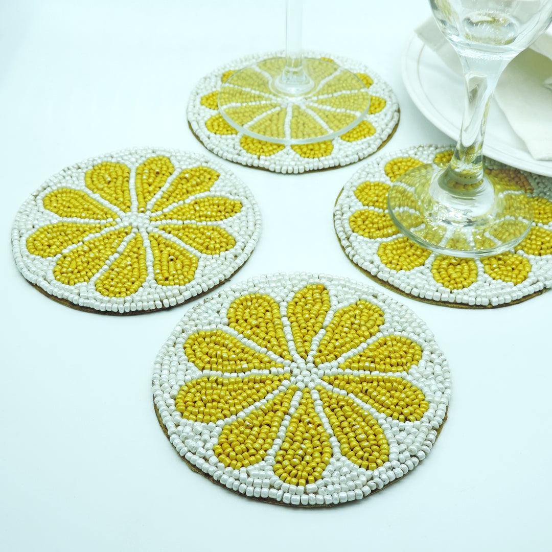 Embroidered Coaster set of 4