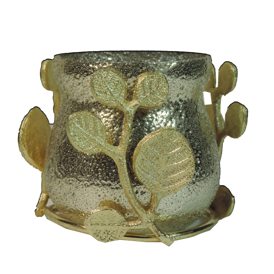 Ainaa Collection - Set of 2 Glass Votives - Gold