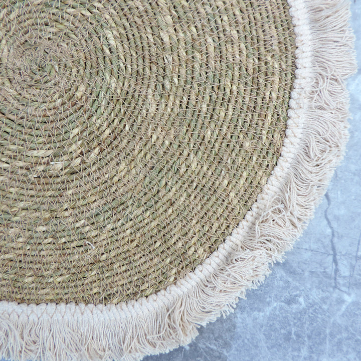 Trunkin' Cream & Natural Jute placemat set of 4