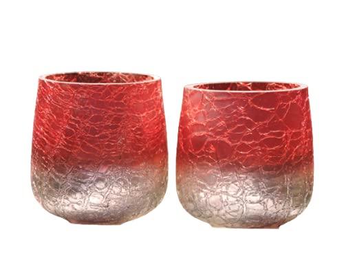 Wine & Silver Glass Votive Sets of 2 - trunkin.in