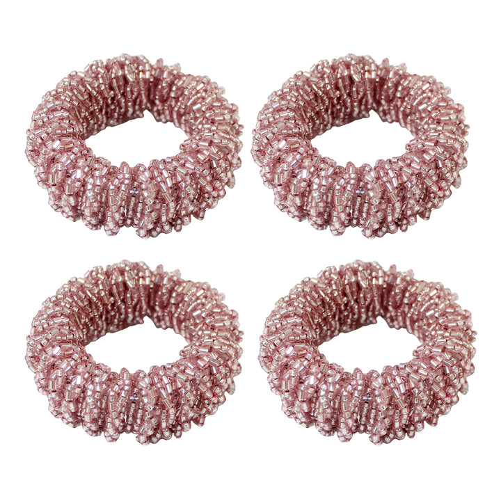 Beaded Napkin Ring Set of 4